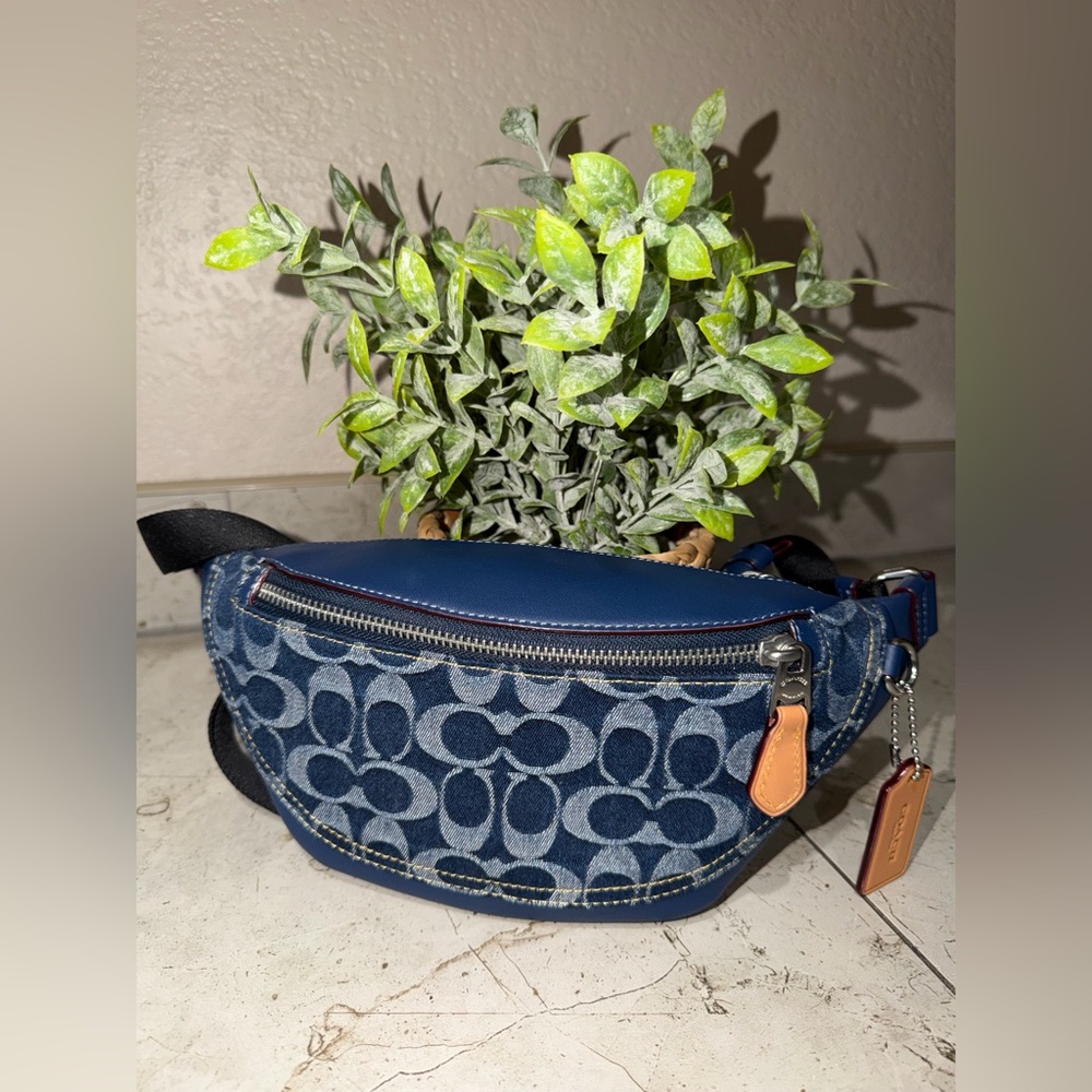 Coach Denim Belt Bag NWT